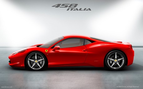 Papel De Parede Ferrari 458 Italia Side Carros Tudocelularcom