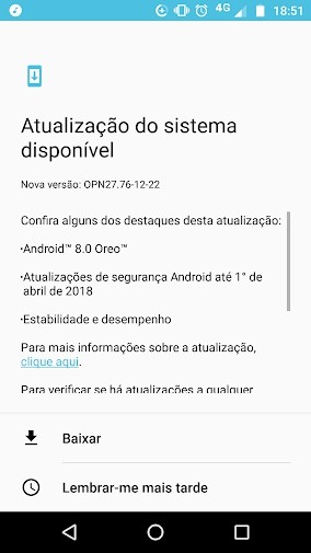 No Brasil! Moto Z Play começa a receber Android 8.0 Oreo em nova atualização
