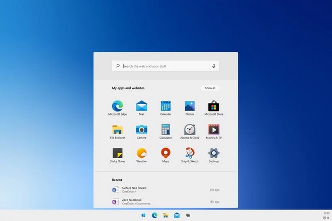 Que bonito é! Windows 10X Preview é lançado com interface renovada ...