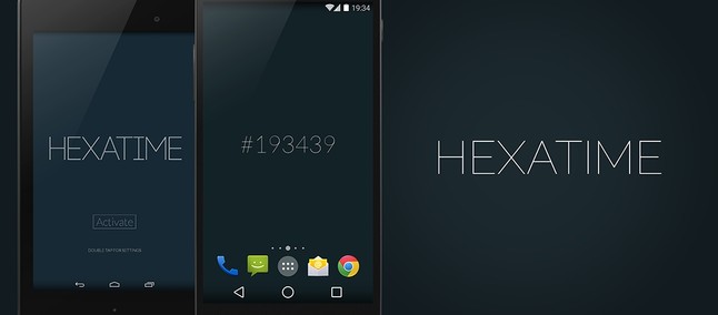 Hexatime é Um Papel De Parede Animado Minimalista Para Android